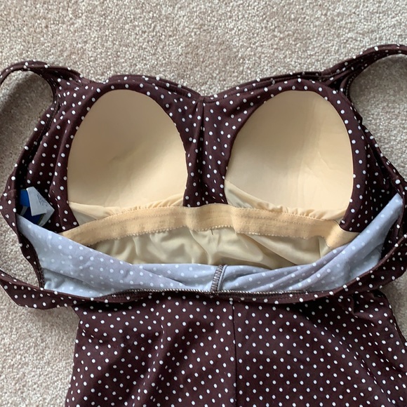 Maxine Vintage Polkadot One Piece Swim Suit - Picture 4 of 8